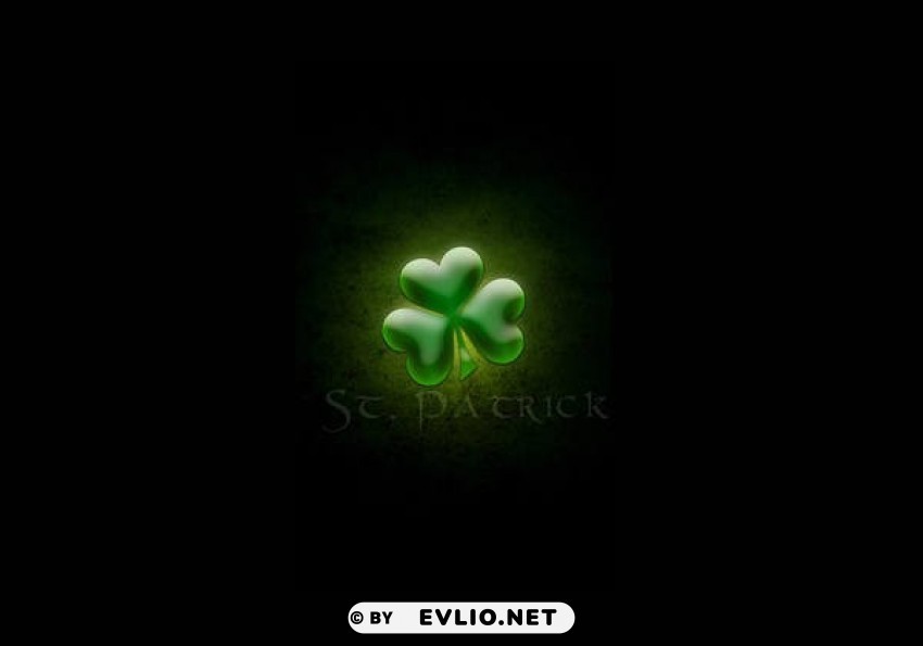 black st patricks day wallpaper Clean Background Isolated PNG Graphic Detail