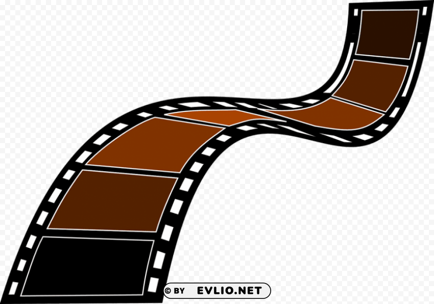 film strip section Isolated Illustration in Transparent PNG