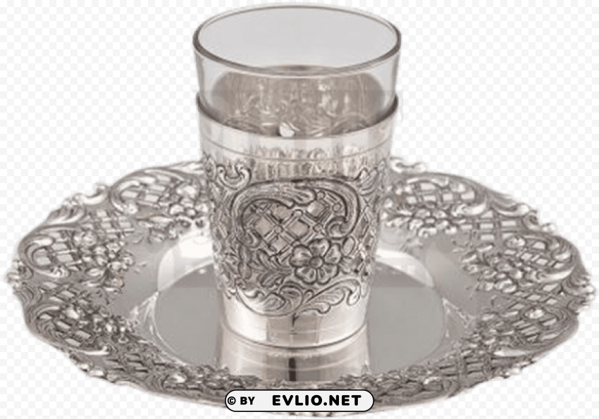 silver and glass kiddush cup Transparent PNG photos for projects