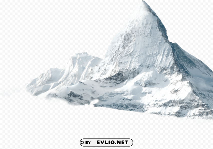 snowy mountain PNG transparent graphics bundle