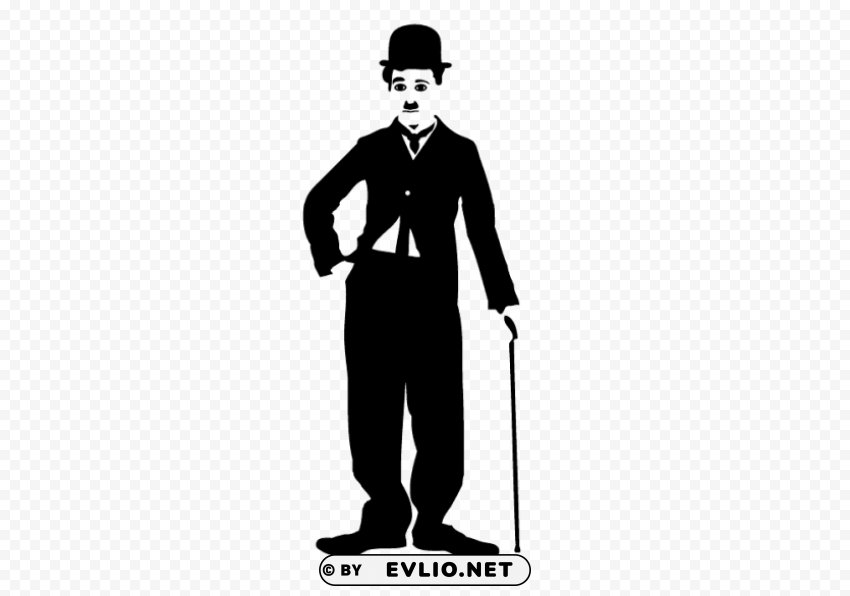 charlie chaplin PNG Isolated Object on Clear Background