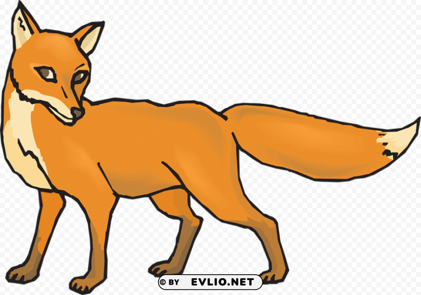 fox Isolated Design Element in HighQuality Transparent PNG