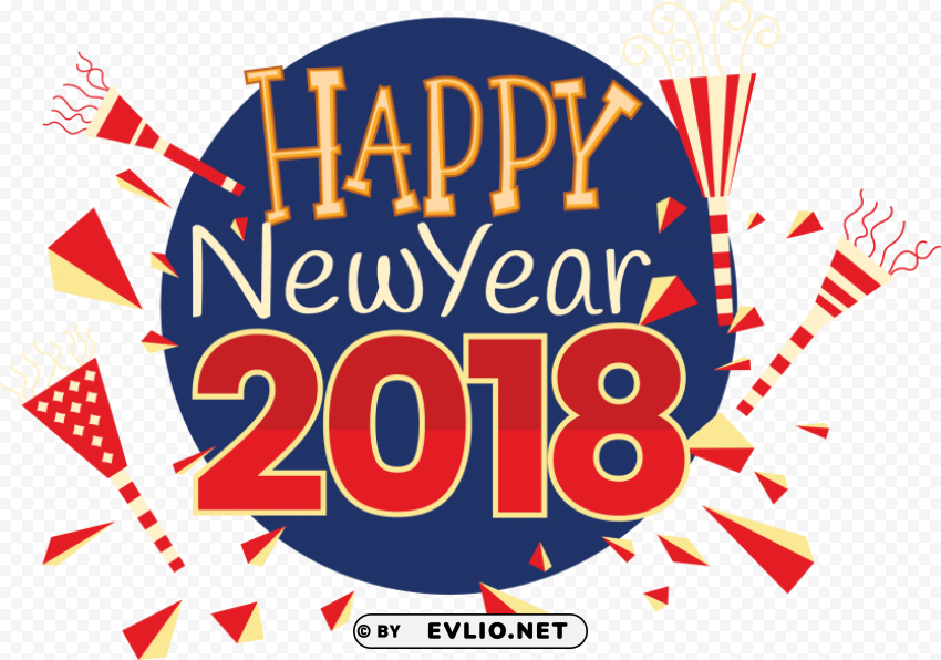 happy new year 2018 Background-less PNGs images Background - image ID is 951179c3