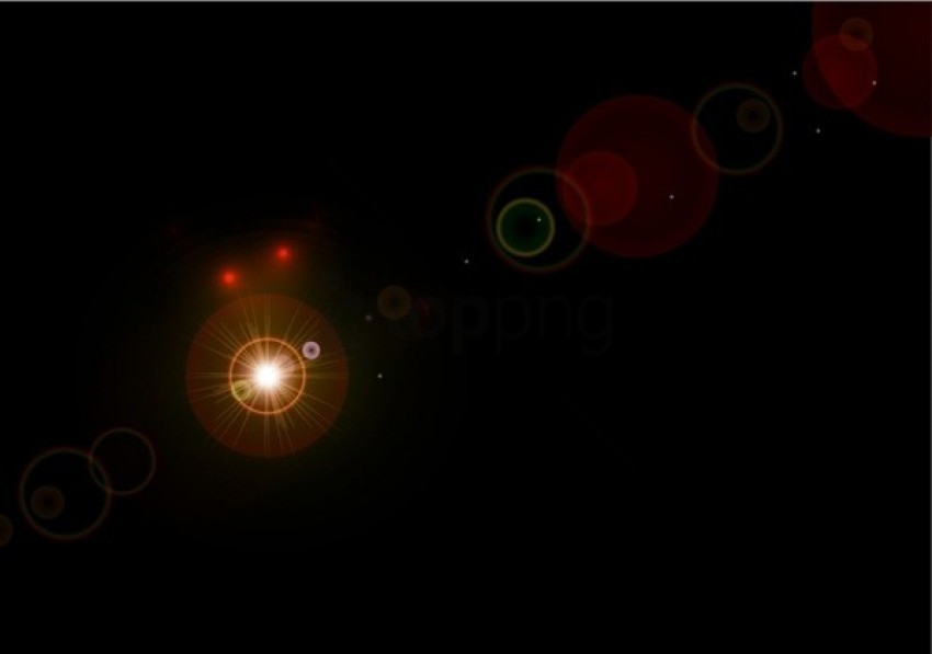 abstract orange lens flare HighQuality PNG with Transparent Isolation
