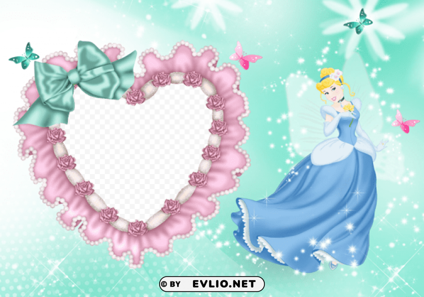 cinderella transparent kids frame Free PNG images with clear backdrop