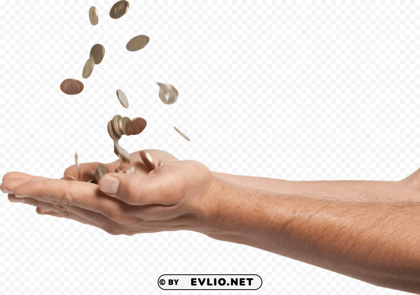 money on hand Transparent PNG Isolation of Item