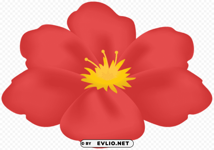 PNG image of flower red PNG with clear transparency with a clear background - Image ID b6406f87