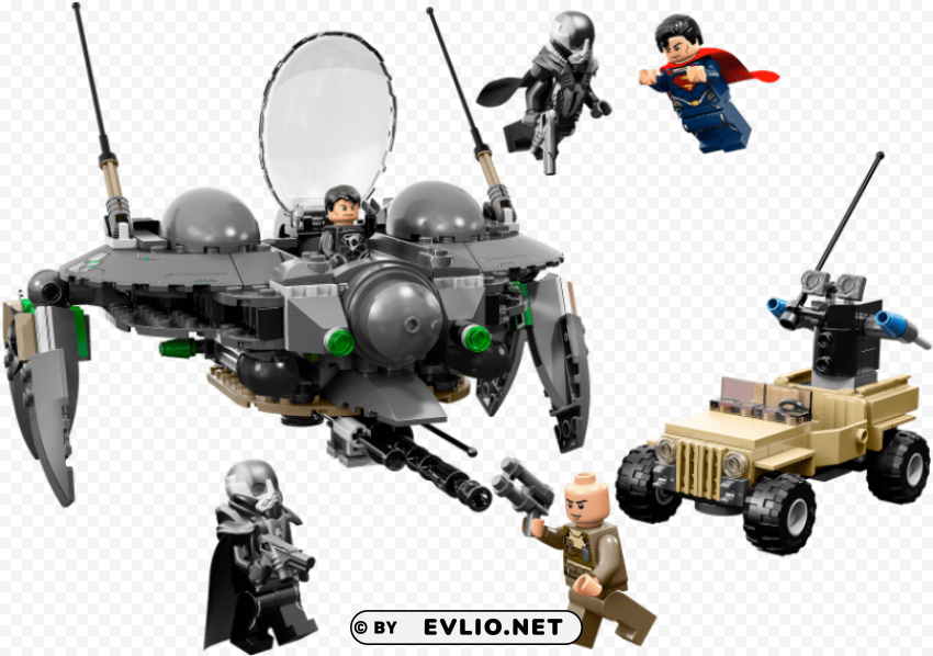 lego 76003 dc super heroes battle of smallville set PNG Image with Isolated Icon