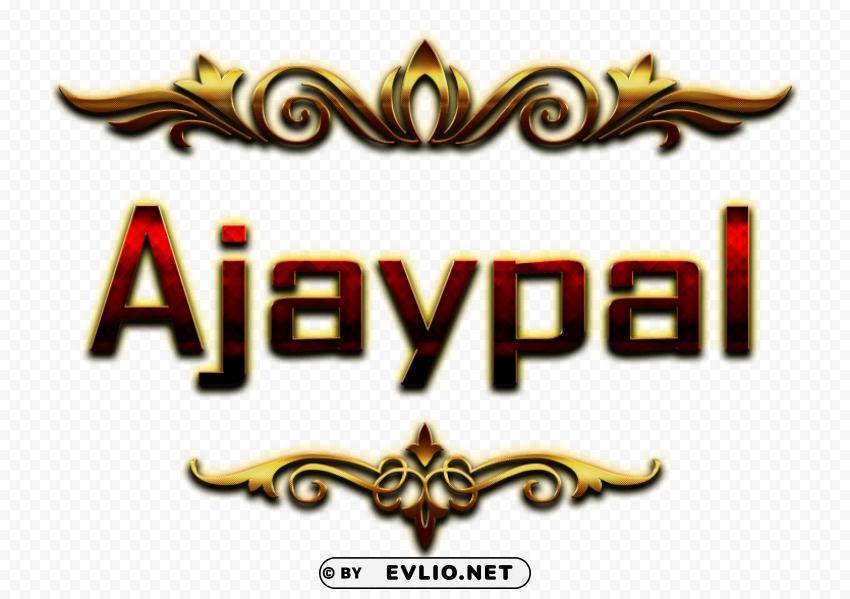 ajaypal decorative name Free PNG images with alpha channel set