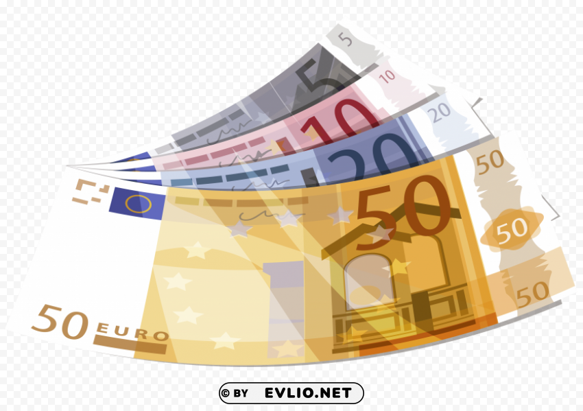 euro PNG images with transparent overlay