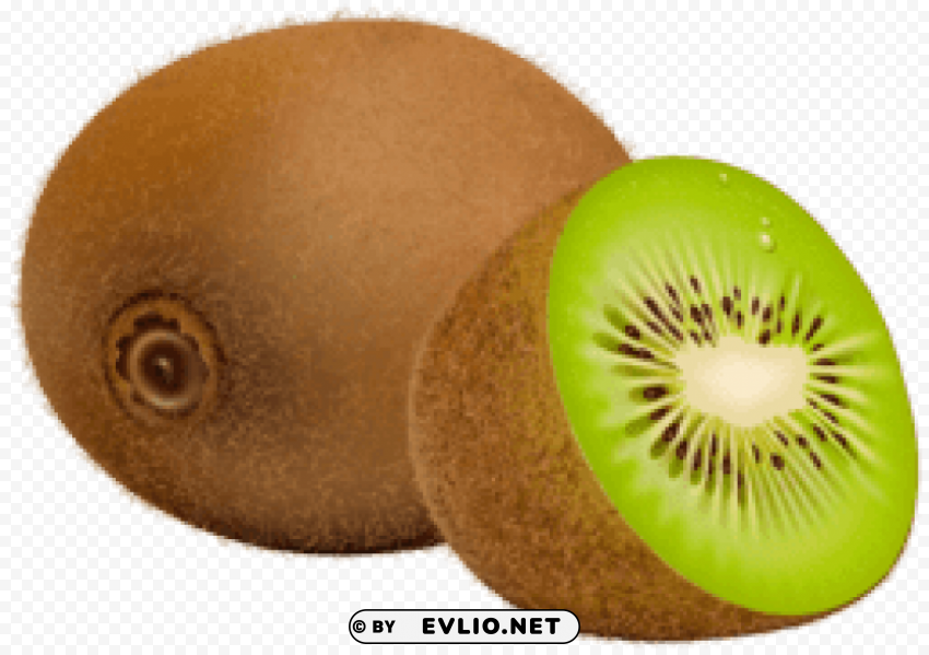 kiwi fruit Isolated Artwork on Transparent Background