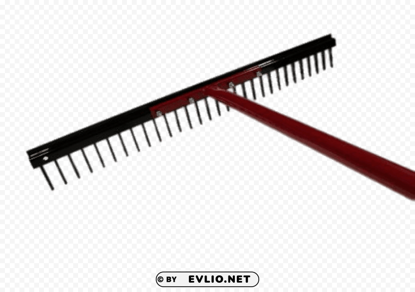 wide rake PNG with alpha channel