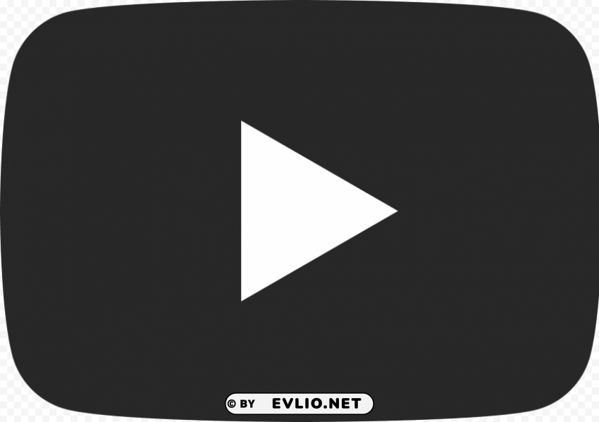 youtube black logo PNG graphics with clear alpha channel broad selection