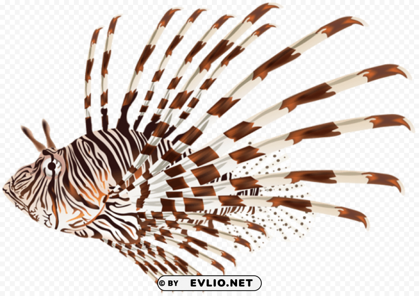 lionfish Isolated Design Element on PNG