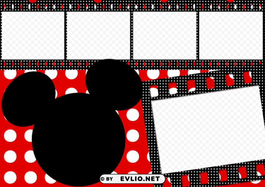Mickey Mouse Frame PNG Image Isolated With Transparent Detail