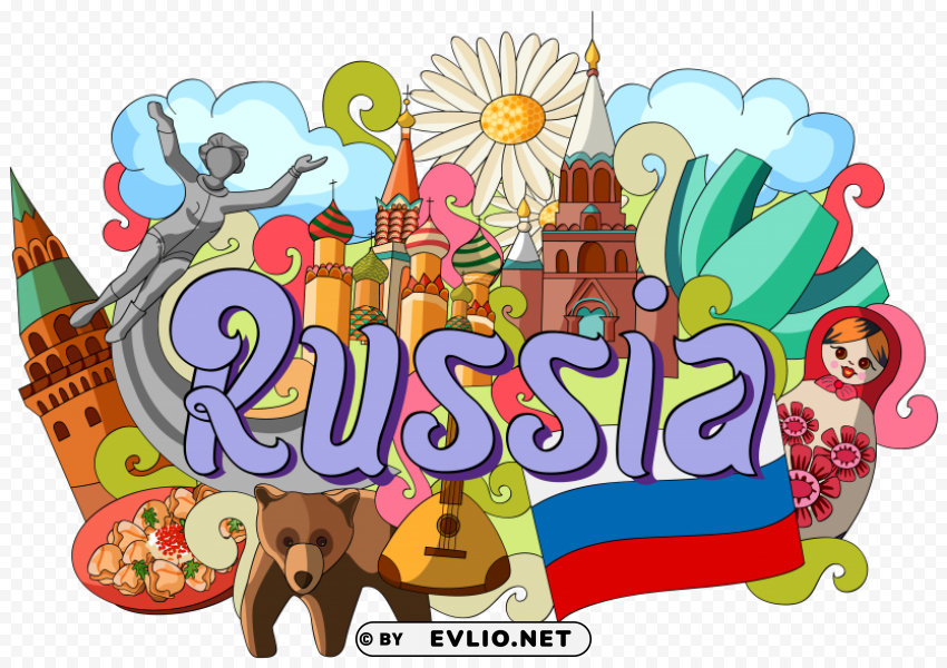 Russia sign landmark PNG picture