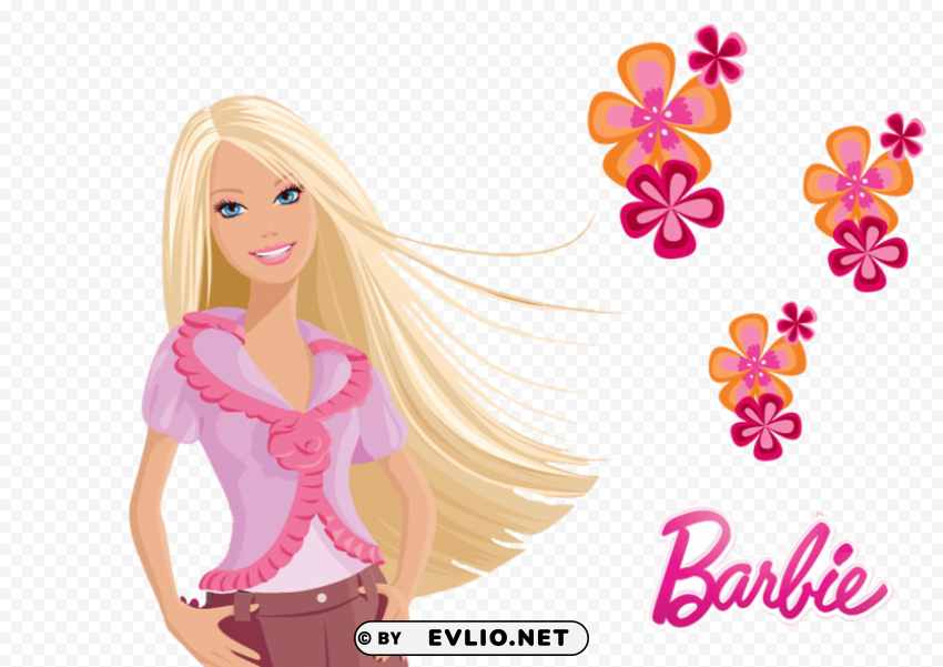 barbie Isolated Subject in Clear Transparent PNG