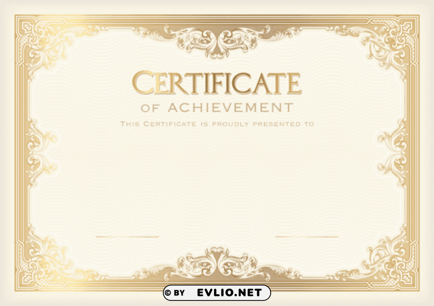 certificate template PNG Image with Isolated Transparency