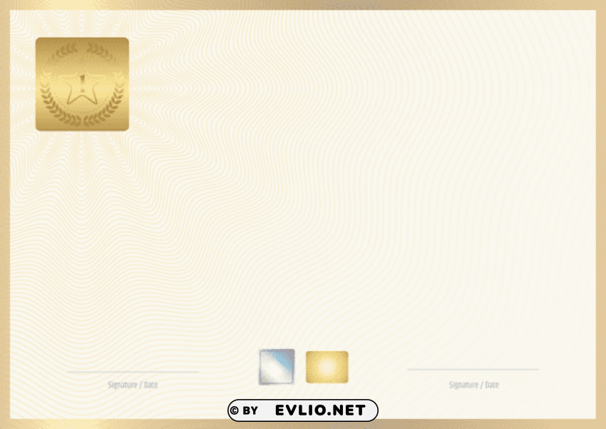 certificate template PNG Image with Isolated Graphic Element