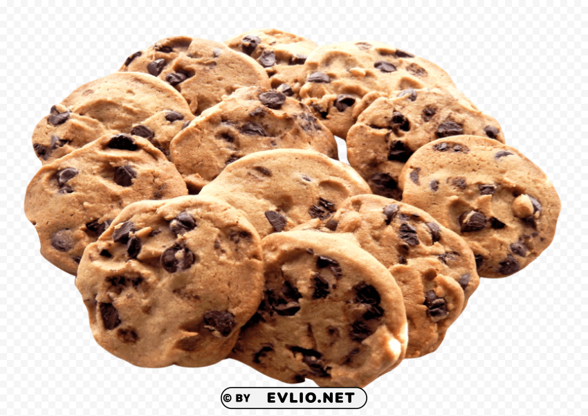 chocolate cookie PNG images with no background assortment