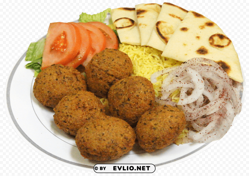 falafel Isolated Object in Transparent PNG Format