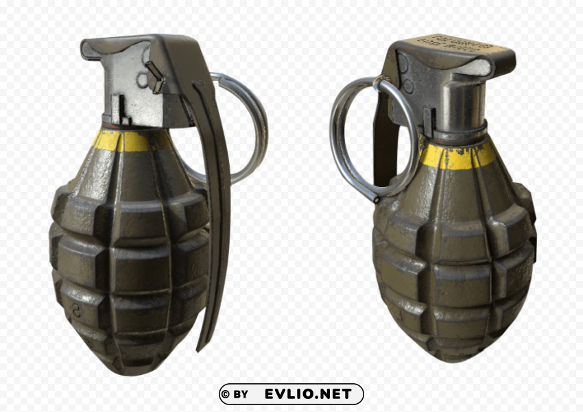 Hand Grenade Bomb Transparent PNG Isolated Subject Matter