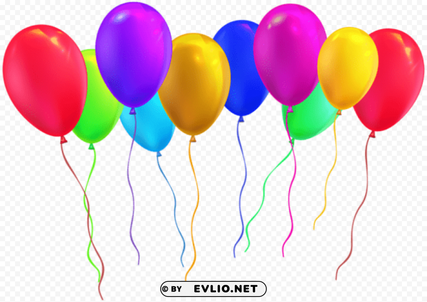 Party Balloons PNG Images For Mockups