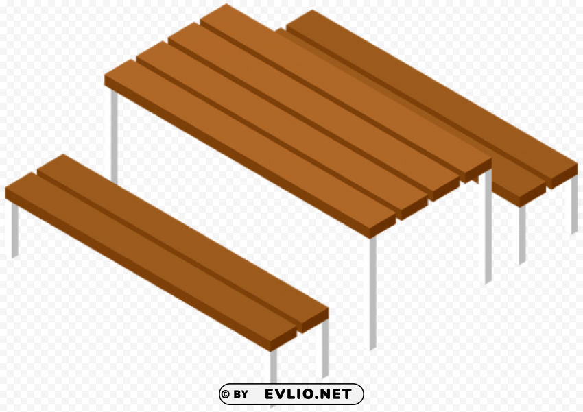 picnic table and bench HighQuality Transparent PNG Isolated Graphic Element