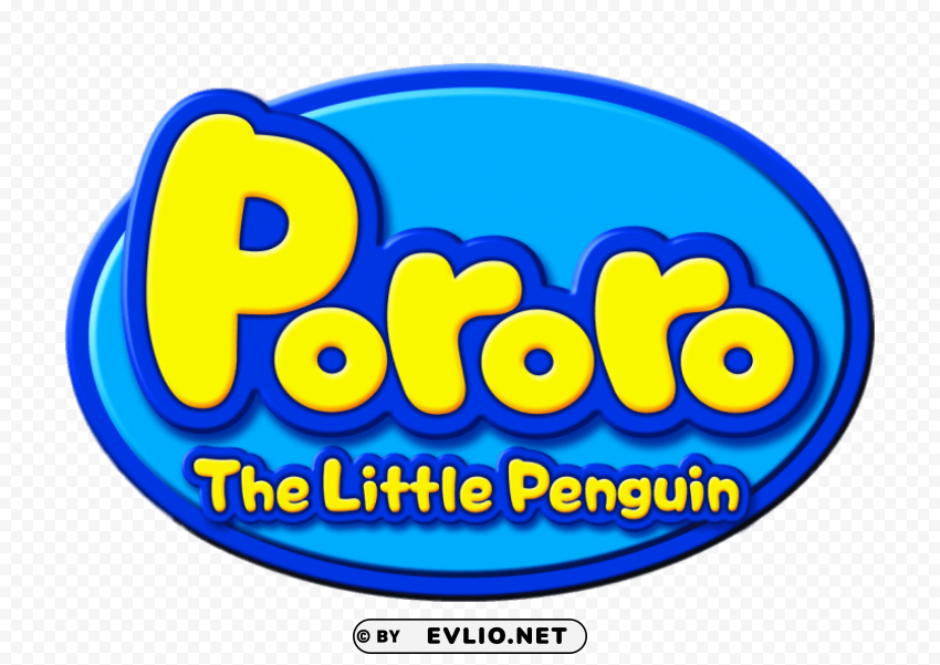 pororo the little penguin logo PNG with Isolated Object and Transparency