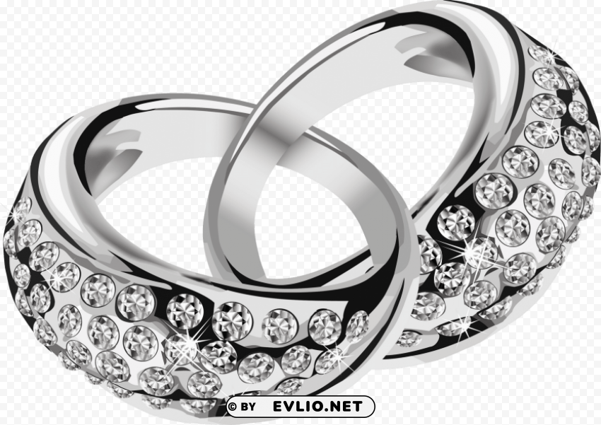 silver ring with diamond PNG clipart