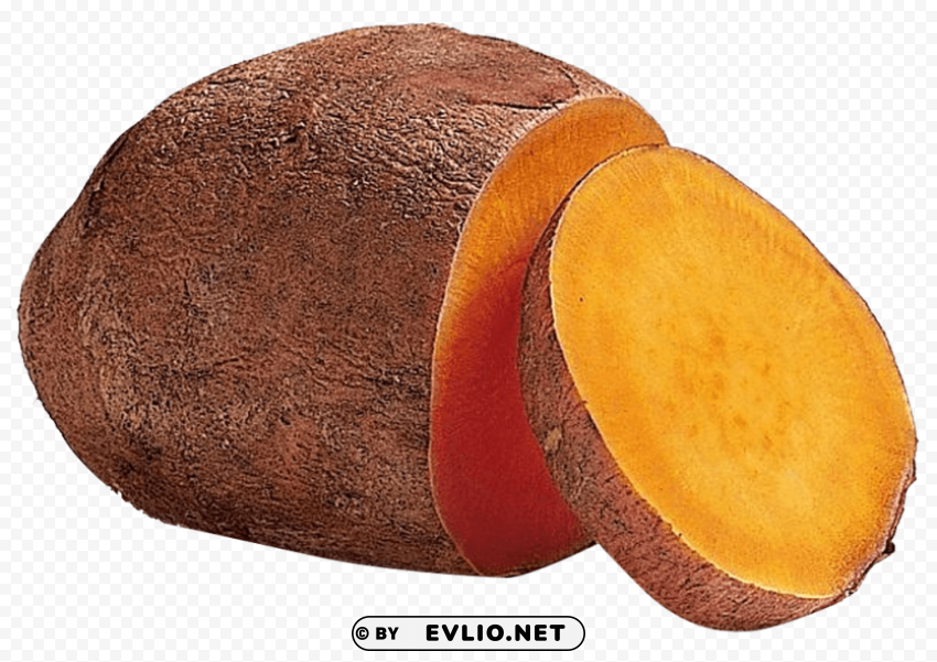 sweet potato slice Isolated Design Element in Transparent PNG