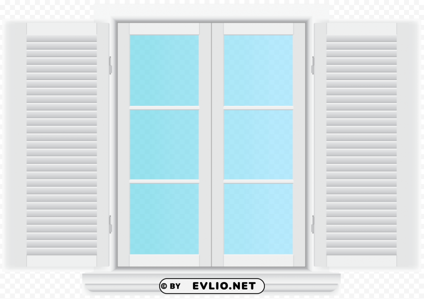 Window With Shutters PNG Files With Clear Backdrop Collection