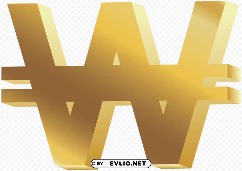 won symbol PNG Object Isolated with Transparency