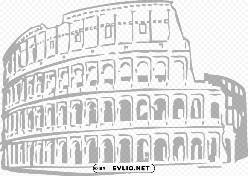 colosseum Isolated Subject with Clear Transparent PNG