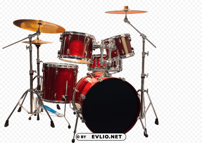 drums kit Clear Background PNG Isolated Design Element