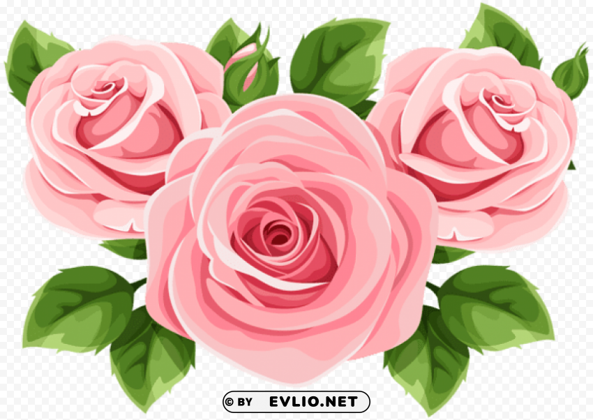 rose decoration Clear background PNG elements clipart png photo - 41897389