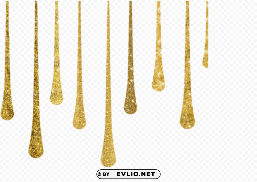 sparkle glitter gold Clean Background Isolated PNG Image