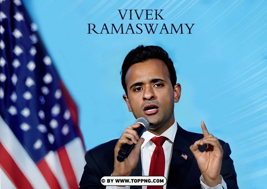 High-Definition Insights into Vivek Ramaswamy Ethnic Background Isolated Icon in HighQuality Transparent PNG