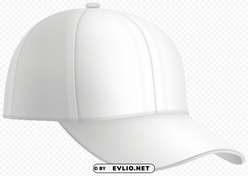 baseball cap white Transparent PNG Isolated Graphic with Clarity