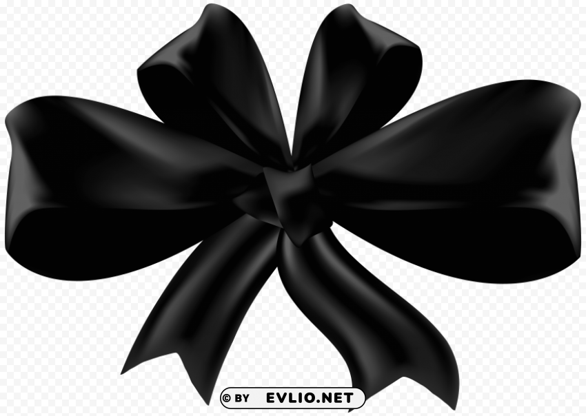 black bow Transparent PNG Isolation of Item clipart png photo - 0259ff8c