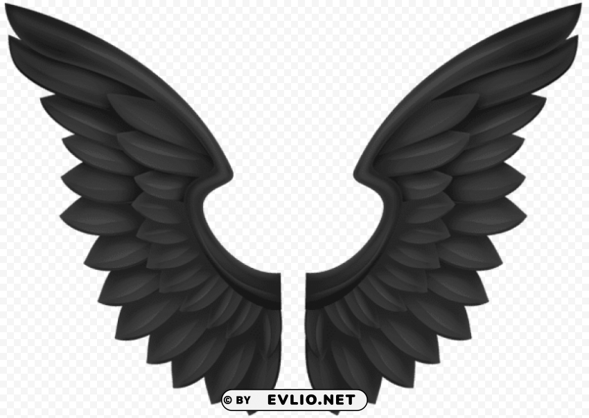 black wings transparent Clear PNG pictures assortment clipart png photo - 5f9e0cc3