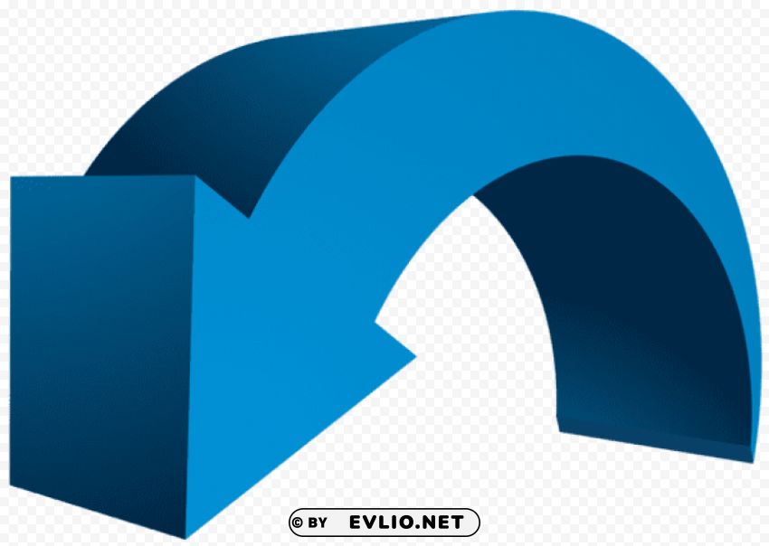 blue arrow Clear Background Isolated PNG Icon