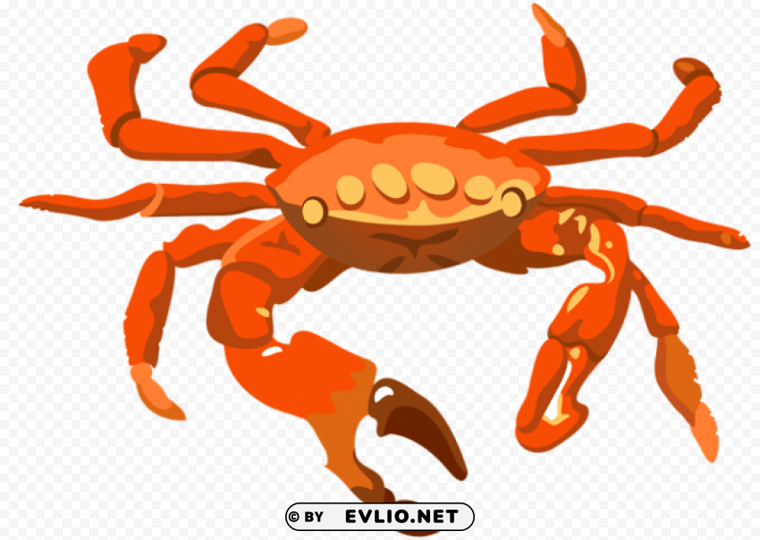 crab Isolated Icon in Transparent PNG Format