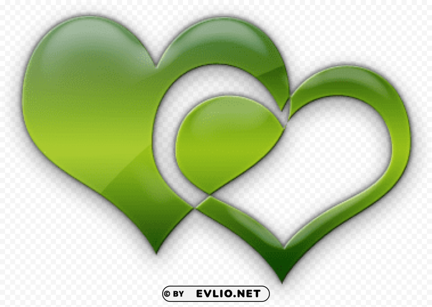 double heart side PNG with no cost PNG transparent with Clear Background ID 8f2f0d83