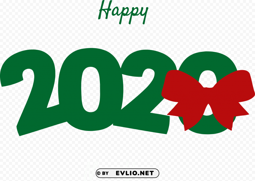 Happy New Year green 2020 PNG for free purposes PNG Images a5da36ac