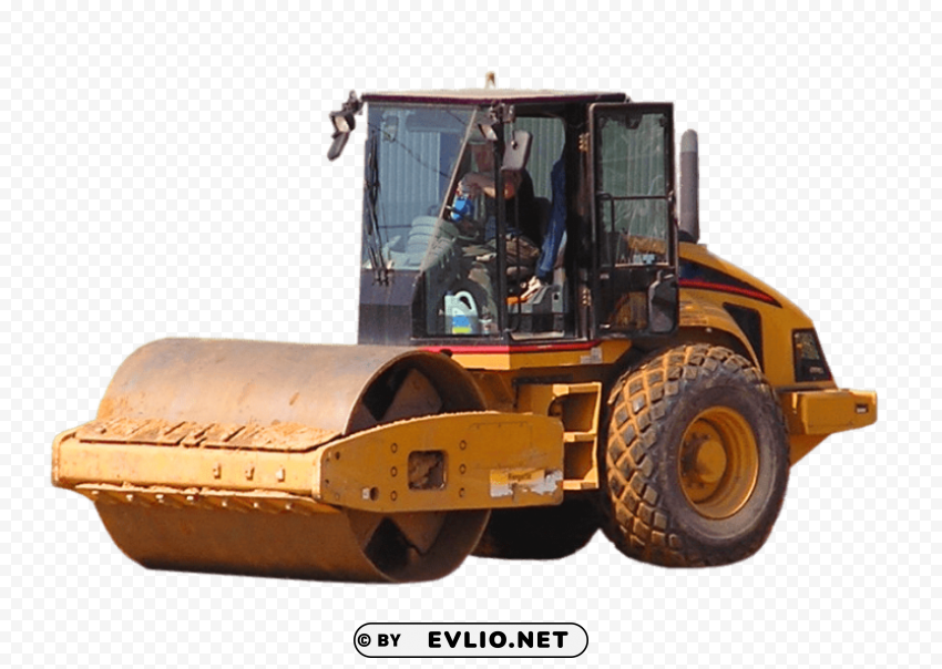 Large Steamroller Transparent Graphics PNG