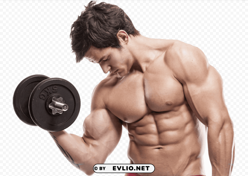 muscle man Isolated Subject with Clear PNG Background