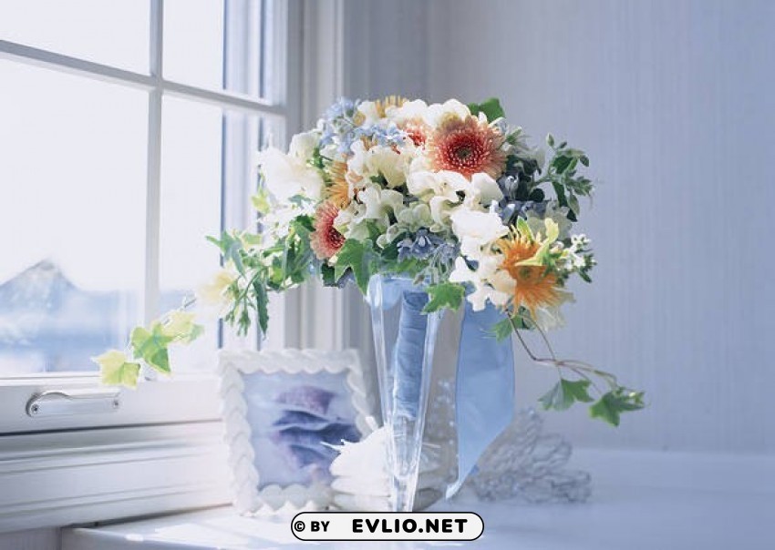 vase with flowers PNG transparent graphics bundle
