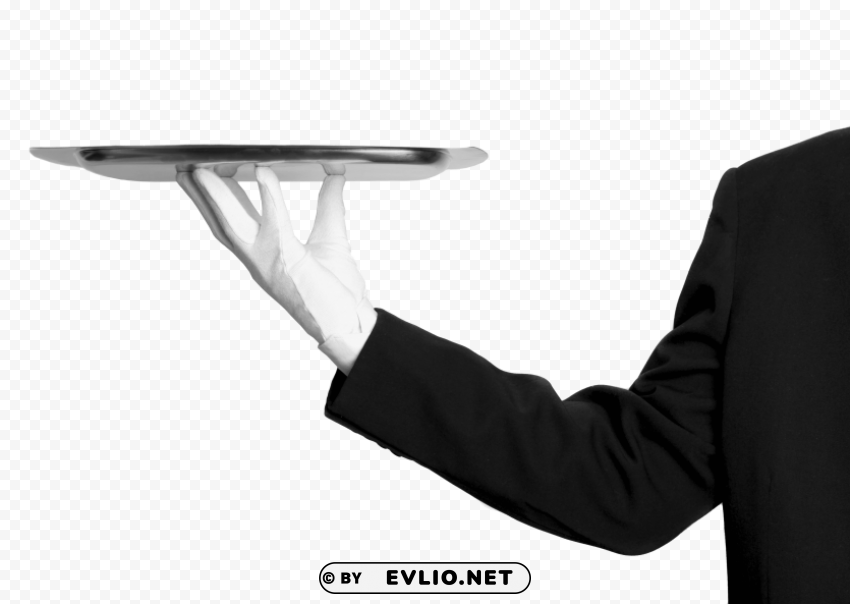 waiter Isolated Artwork in HighResolution Transparent PNG