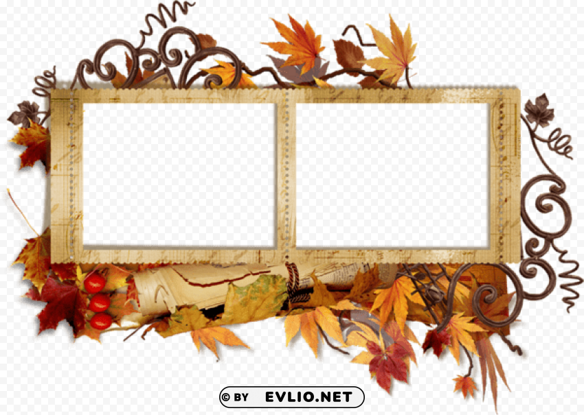 Fallframe Isolated Design In Transparent Background PNG